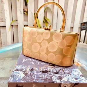 Spray paint Gold Handbag Mini Bag Purse